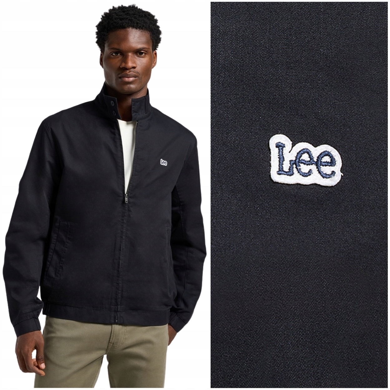 Lee Harrington Jacket Unionall Black bavlněná bunda pánská větrovka M