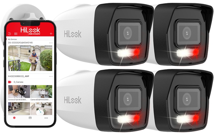 Kamera Ip x4 Vonkajšia 8MPx Hilook Hikvision IPC-B180HA-LU Mikrofon