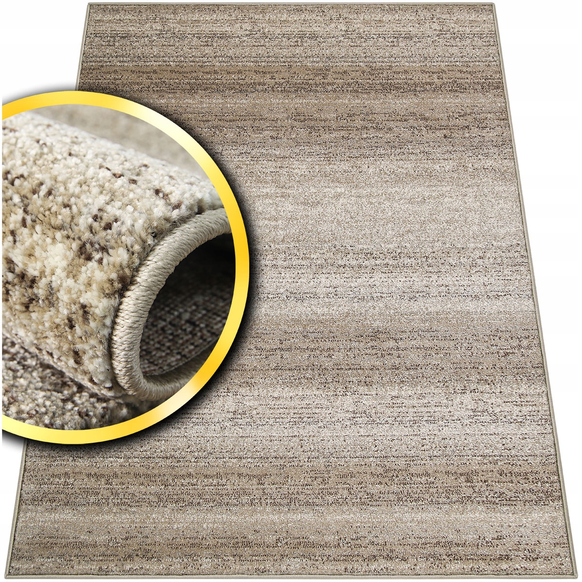 DYWANIK DO SYPIALNI ADVENTURE DO PRZEDPOKOJU BEŻOWY BRĄZOWY MIĘKKI 60x110