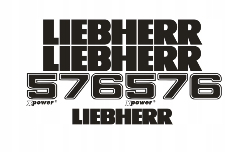 Samolepky Liebherr 576