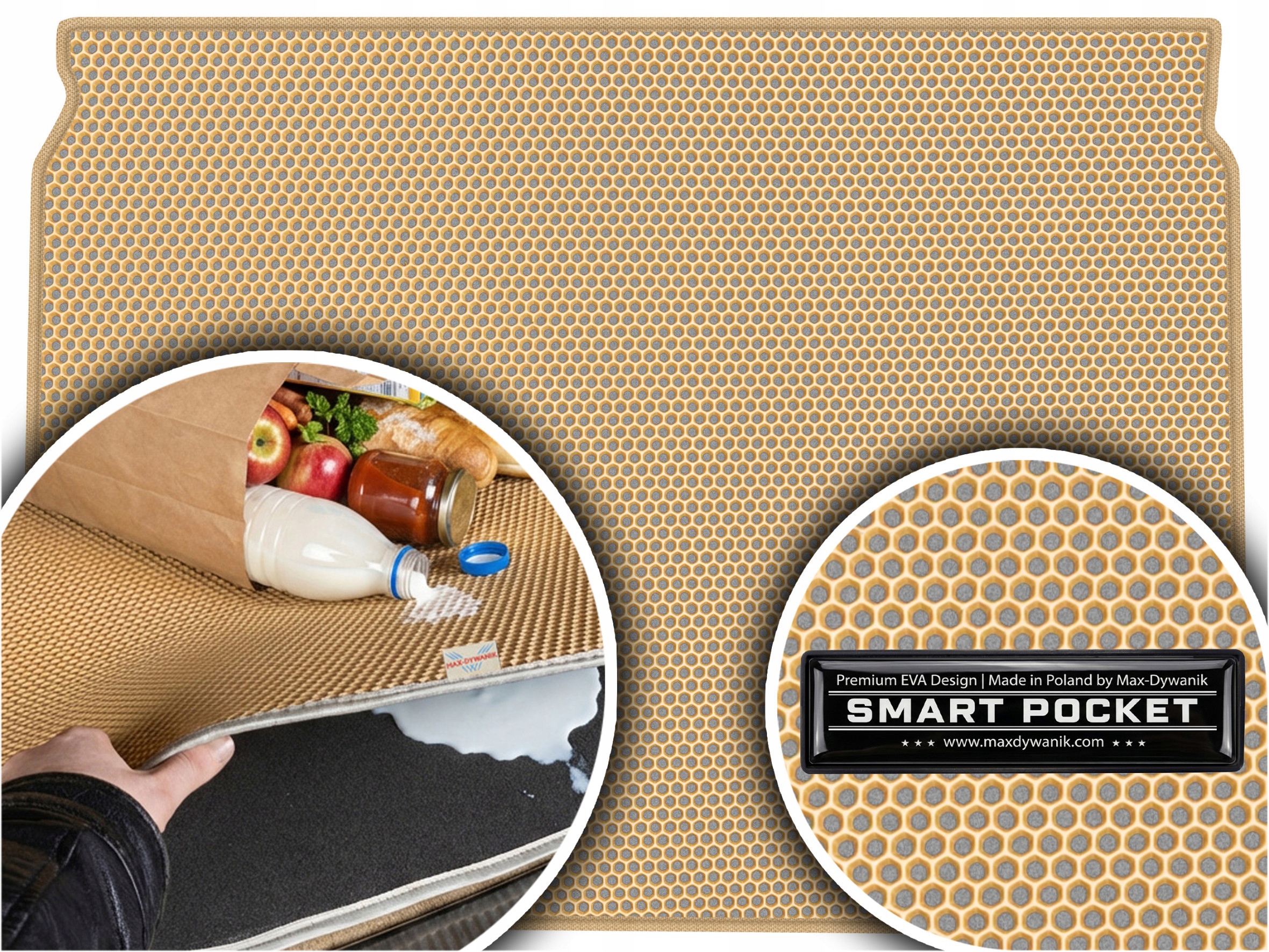 Renault Kadjar Suv 2015-2022 Vložka batožinového priestoru Eva Smart Pocket Bežová