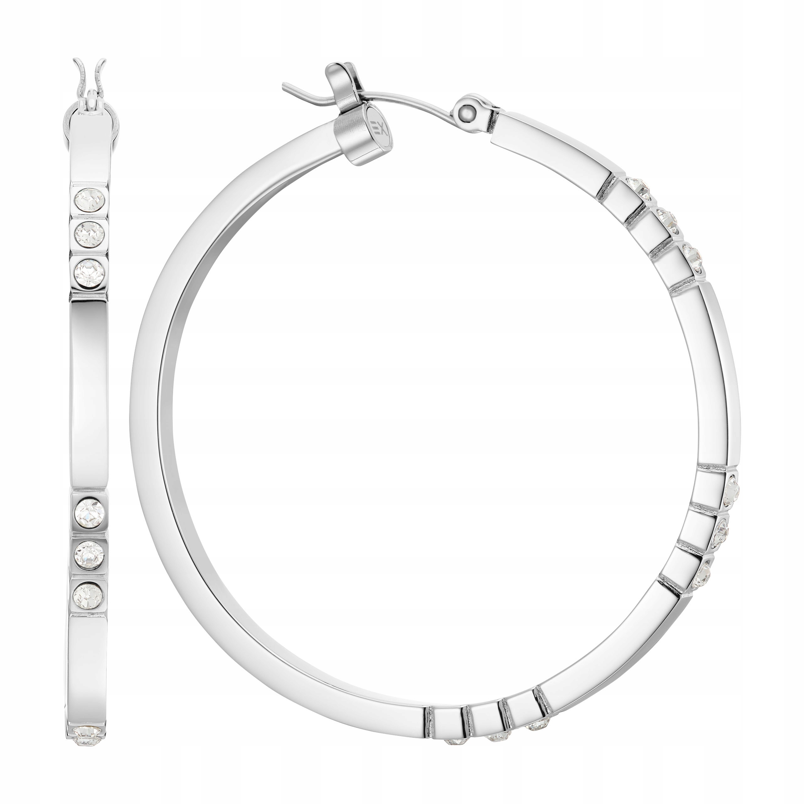 Náušnice Magnetická kolečka s krystaly Elegantní dámské