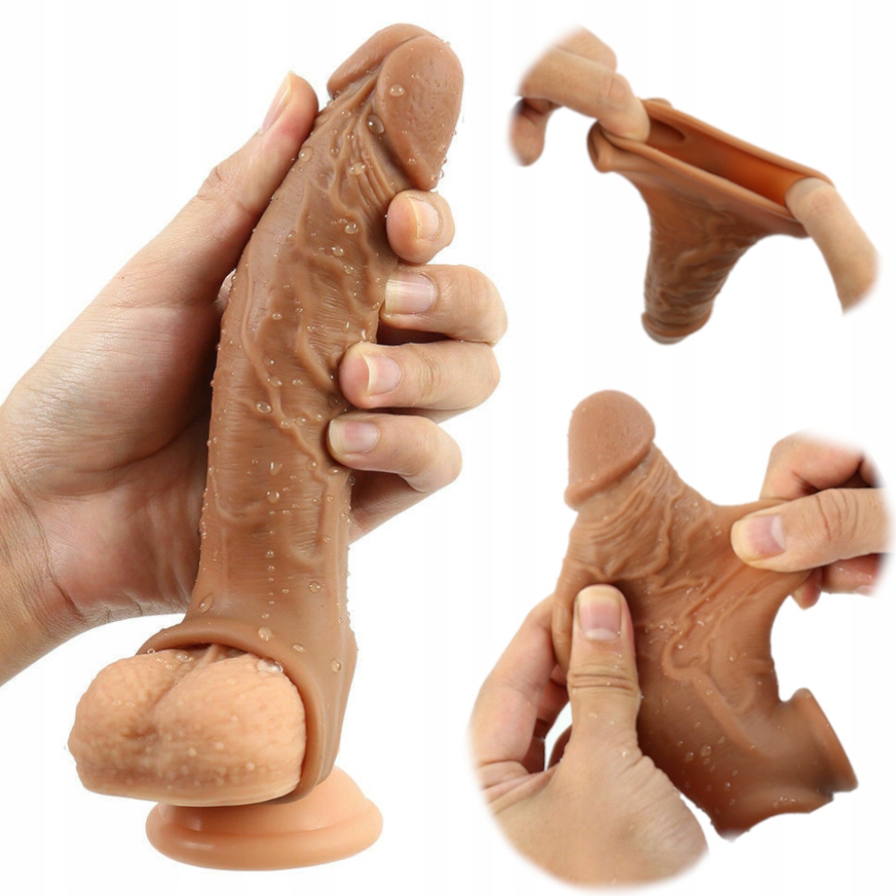 

Nakładka Na Penisa Z Silikonu Z Uchwytem Na Jądra