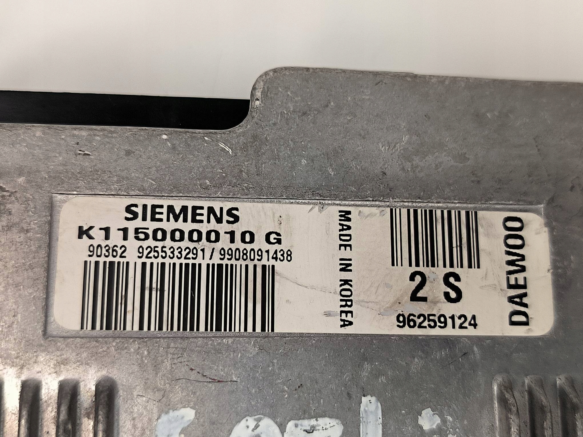 Computer DES MOTORS ECU K115000010G 0.8 DAEWOO MATIZ