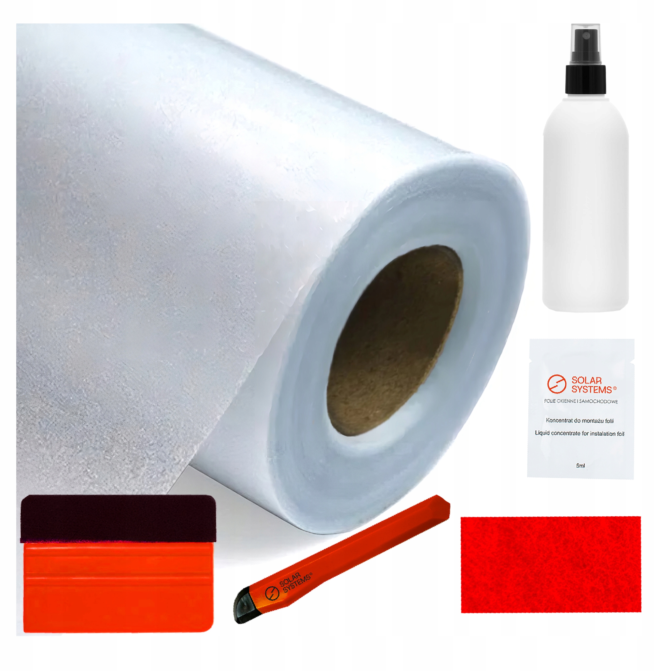 Matná mliečna fólia Mrazená 50 cm x 20 m Na sklo Okno Mrazená Solar Systems