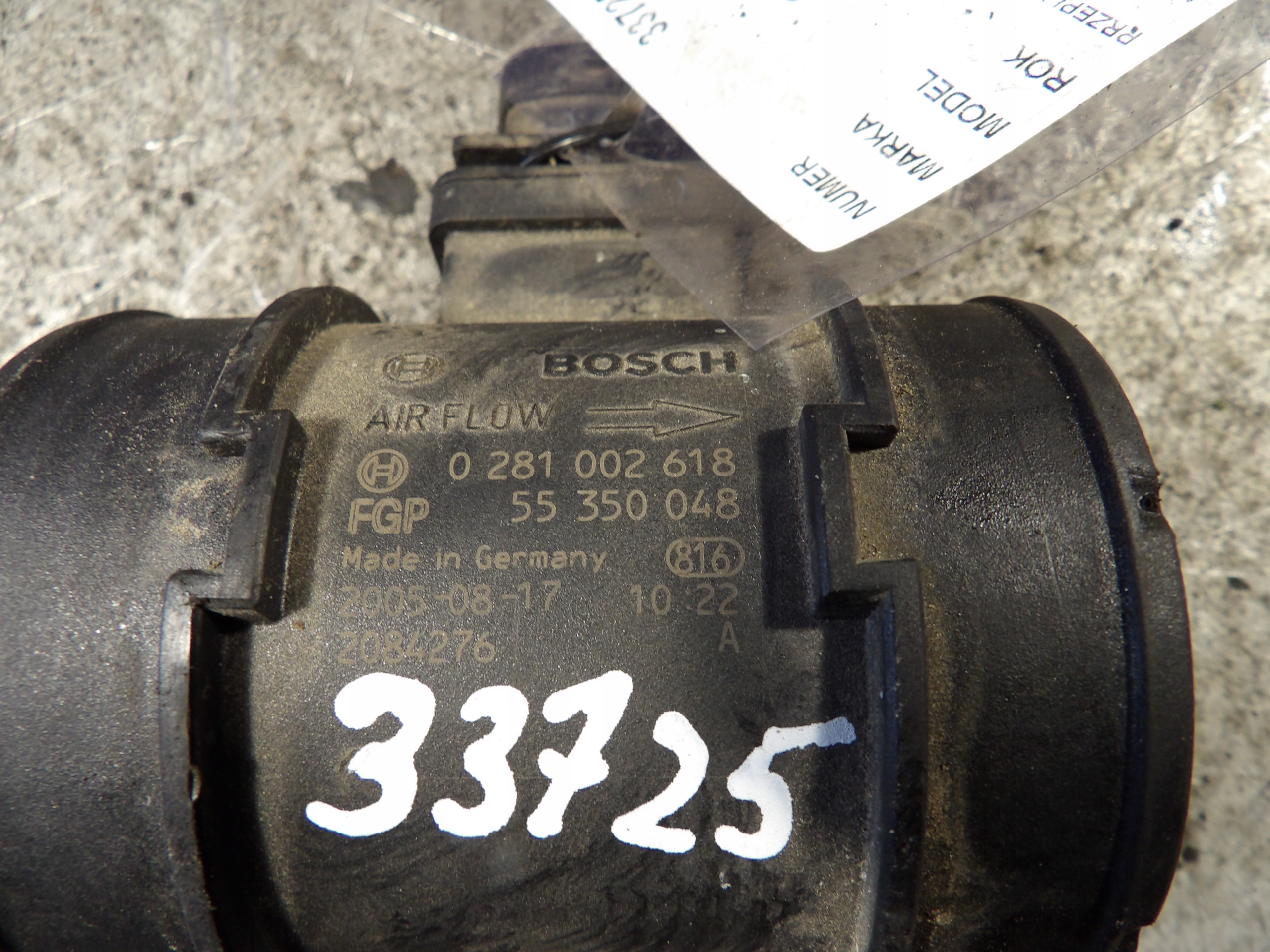 Fiat Croma flow meter 1,9MJ 0281002618 55350048