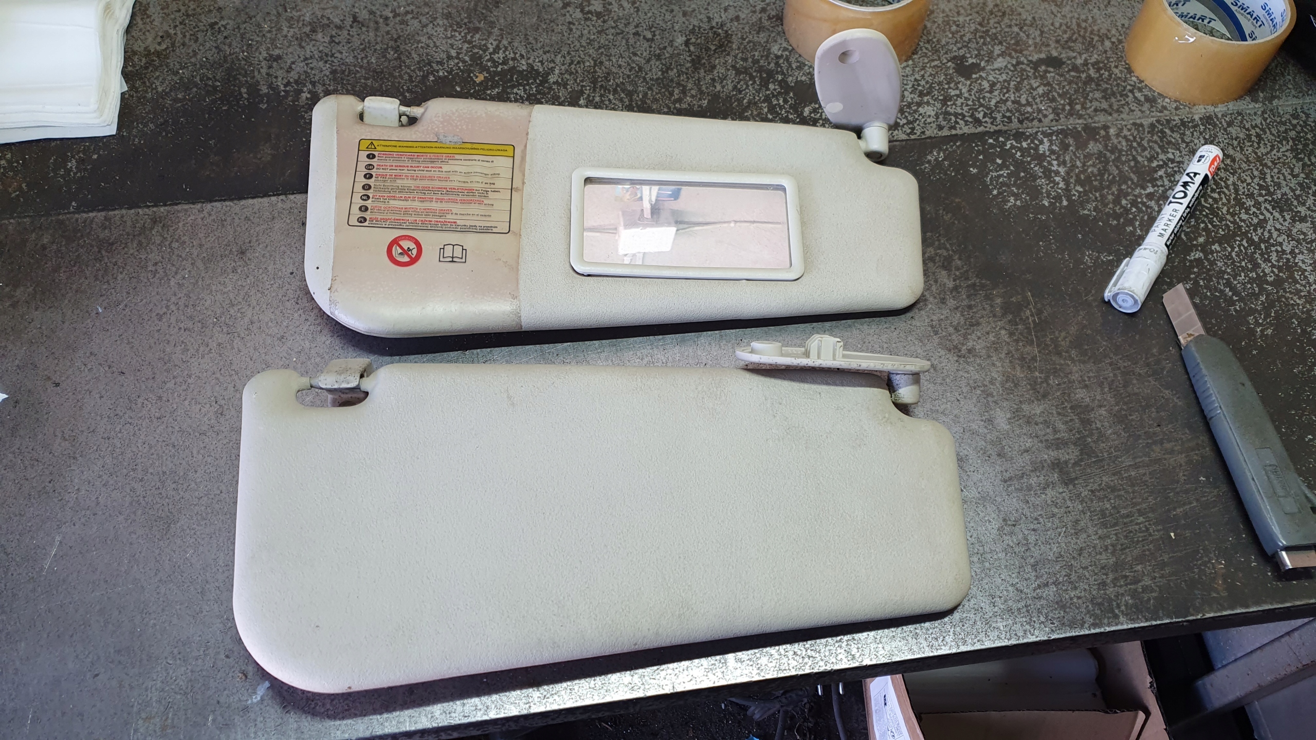 Słonecznik Osłona przeciwsłoneczna Lewa lub Prawa Fiat Grande Punto