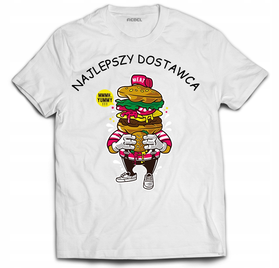 

Koszulka Dla Dostawcy Tshirt Burger Pizza Food L