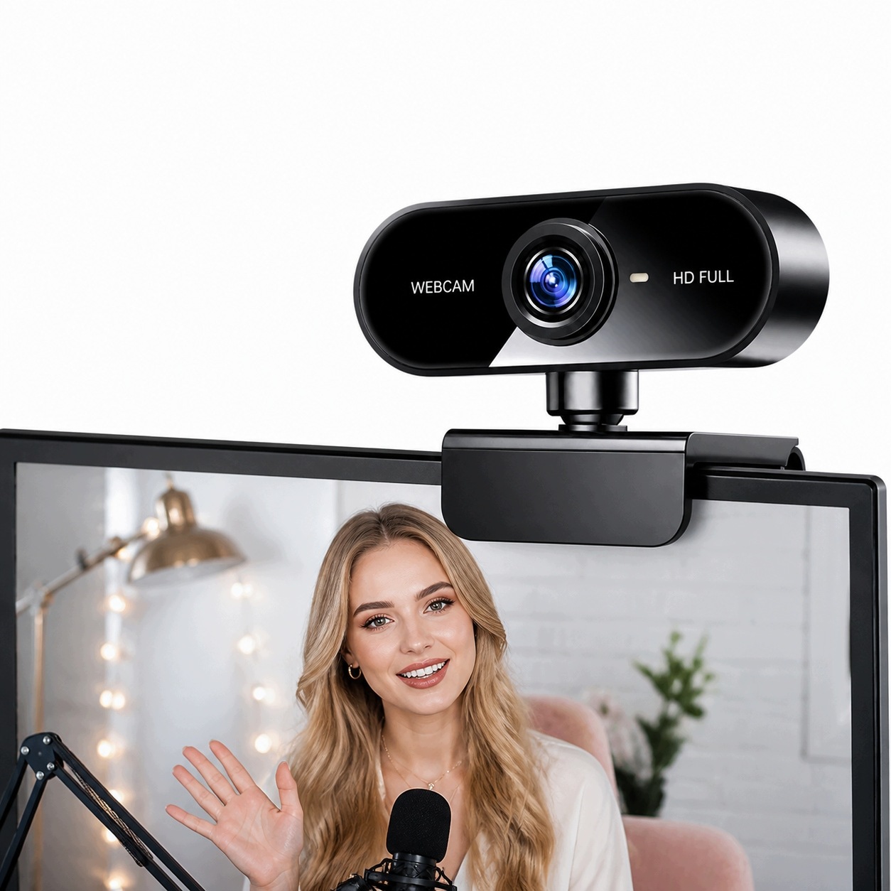 Internetowa Kamera z Mikrofonem Usb Full Hd 1080P