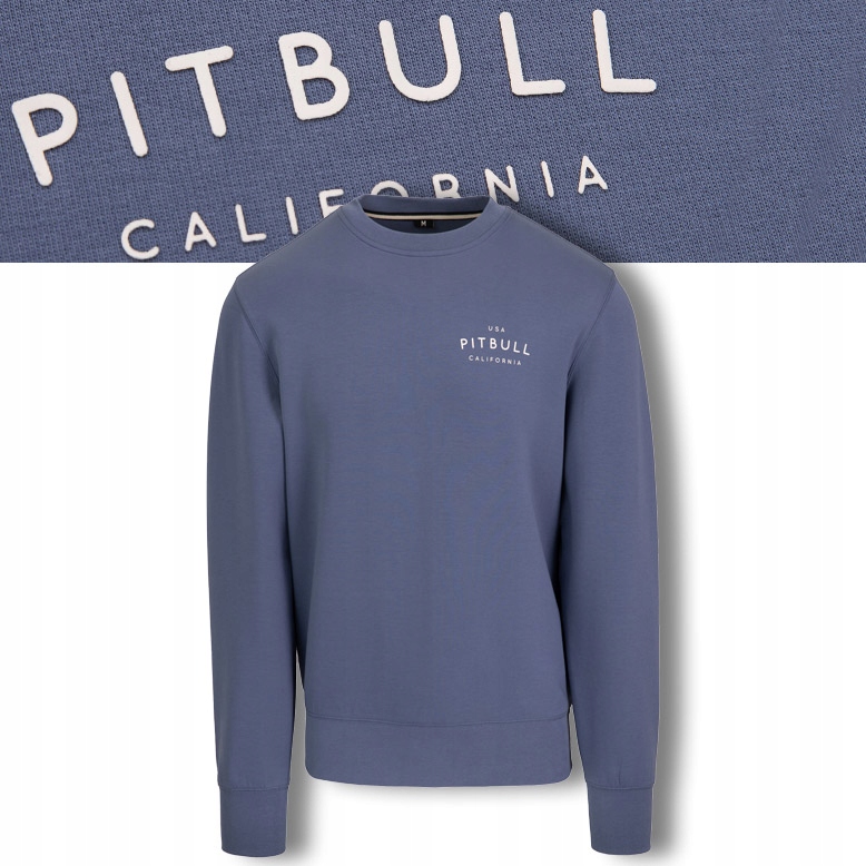Pánská Mikina bez kapuce Pitbull Crewneck Basic Sampson Pohodlná mikina