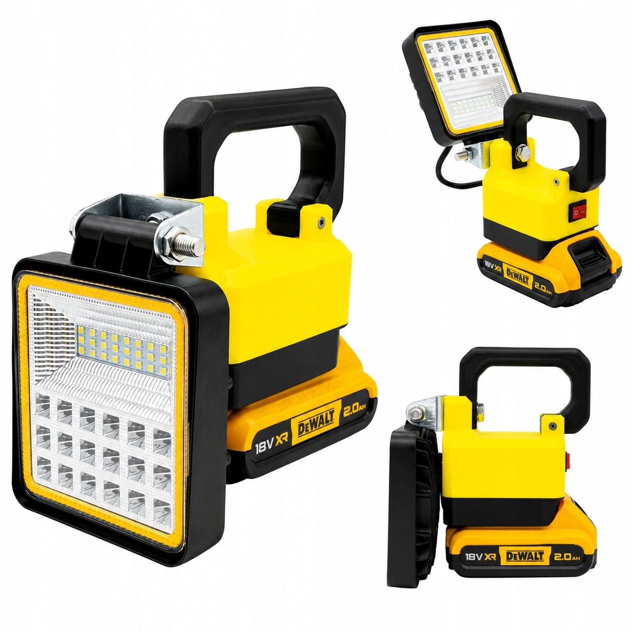 Halogen 42LED DeWALT 18V Lampa Warsztatowa Budowlana z Zabezpieczeniem