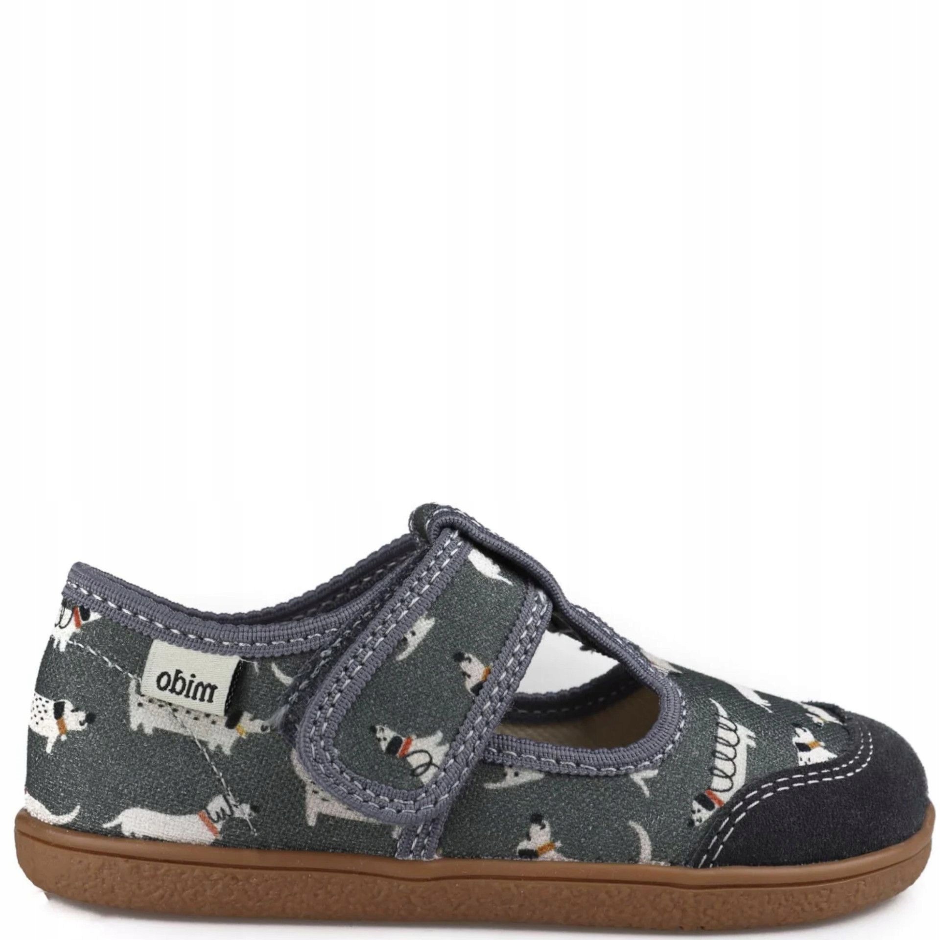 Mido 189 Doggy Gray kapcie barefoot dla dzieci szare 21