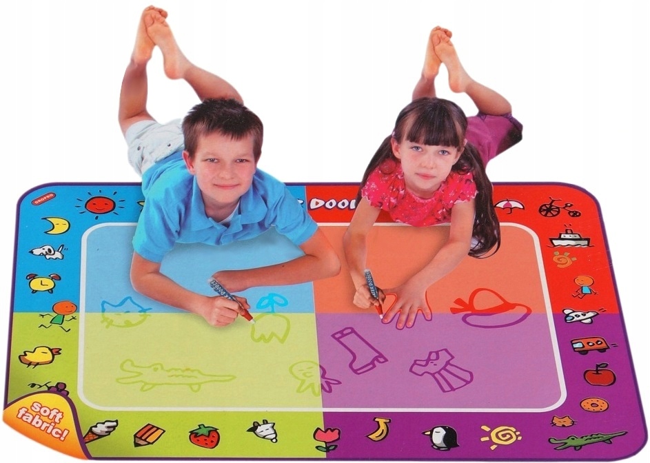 БОЛЬШОЙ КОВРИК ВОДНЫЙ для РИСОВАНИЯ + МАРКЕР ВОДНЫЙ 1078