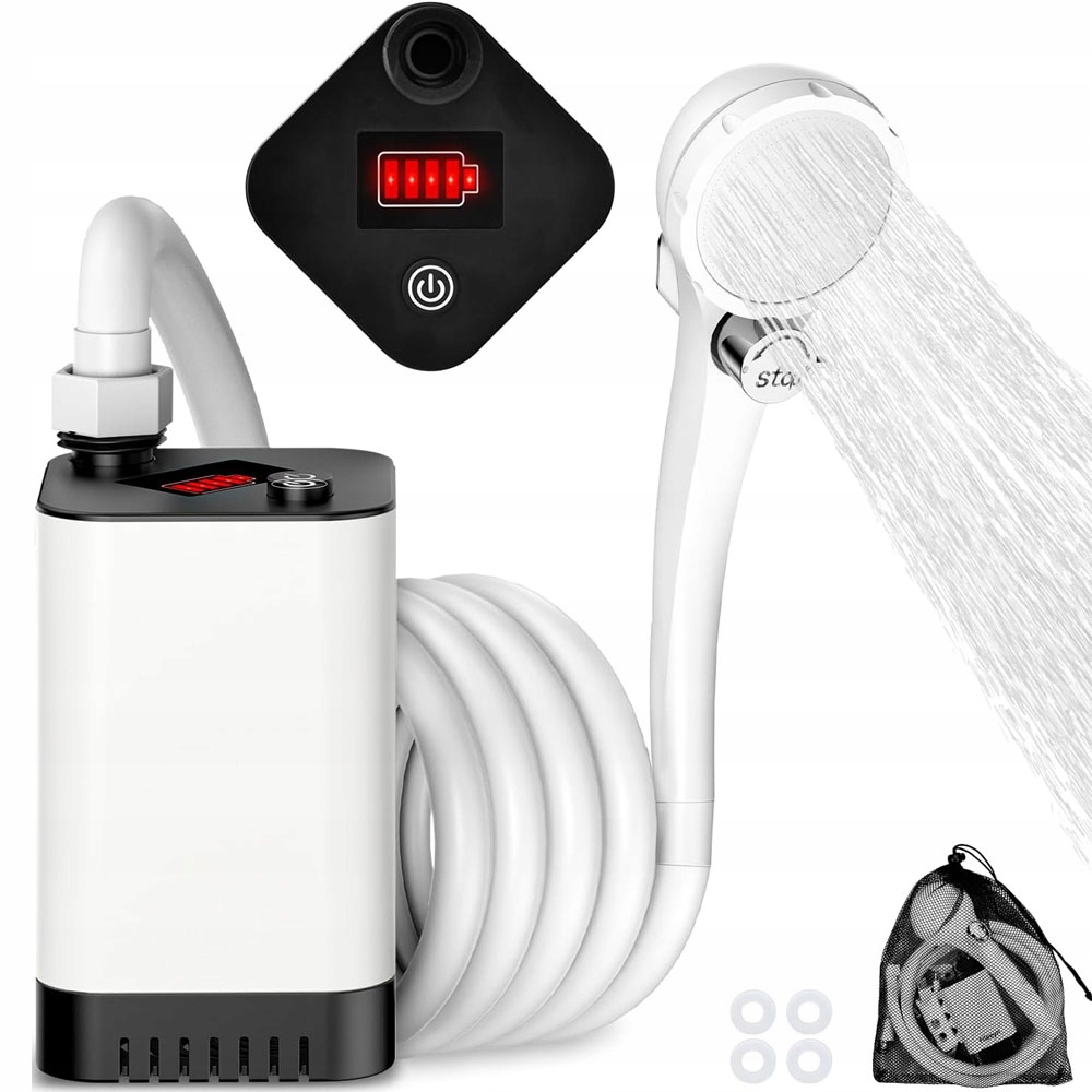 Kempingová turistická sprcha Usb Akumulátor 5200mah s čerpadlem pro kempování