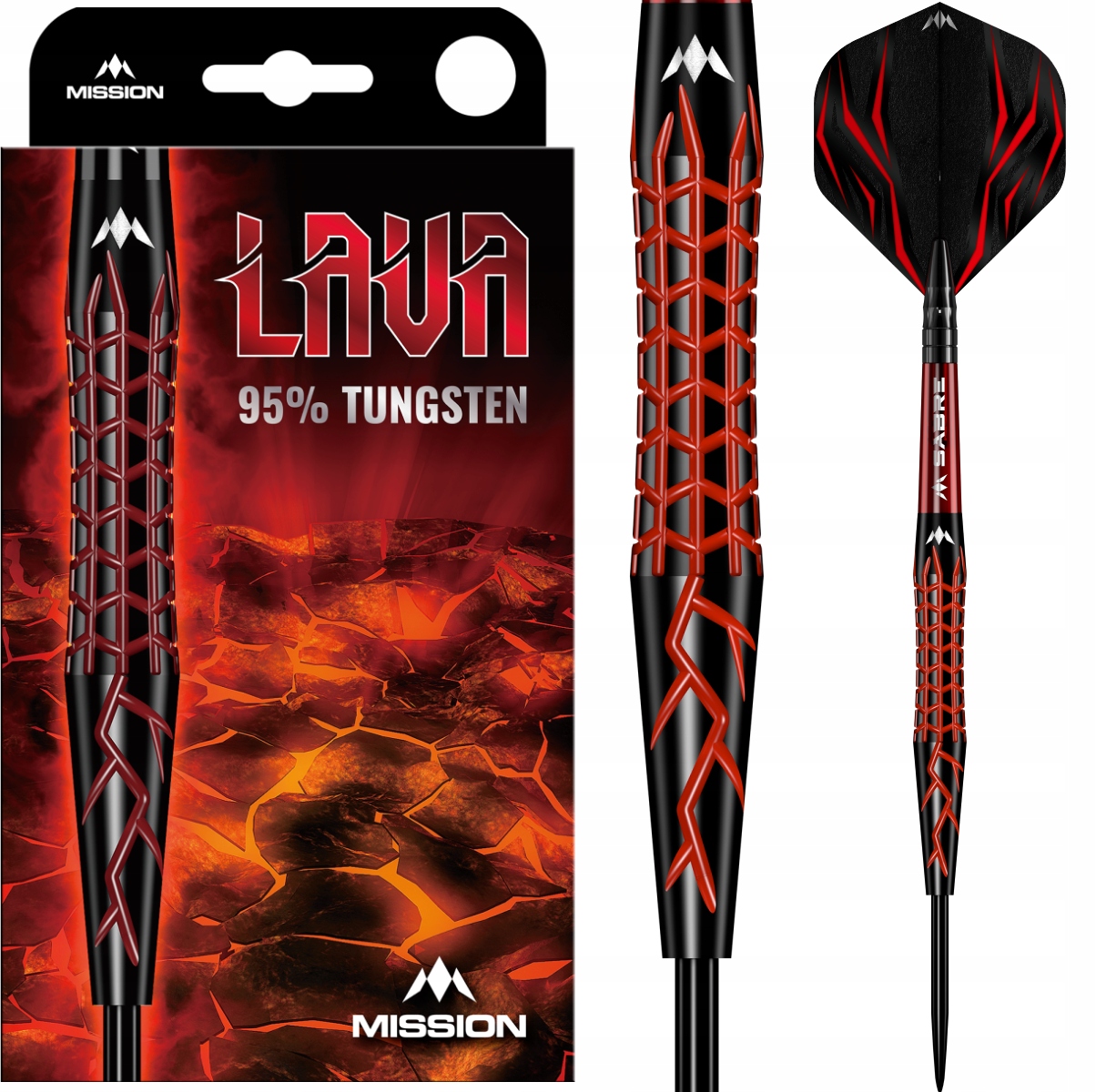 Lotki Rzutki Dart Mission Lava 95% Wolfram 24g