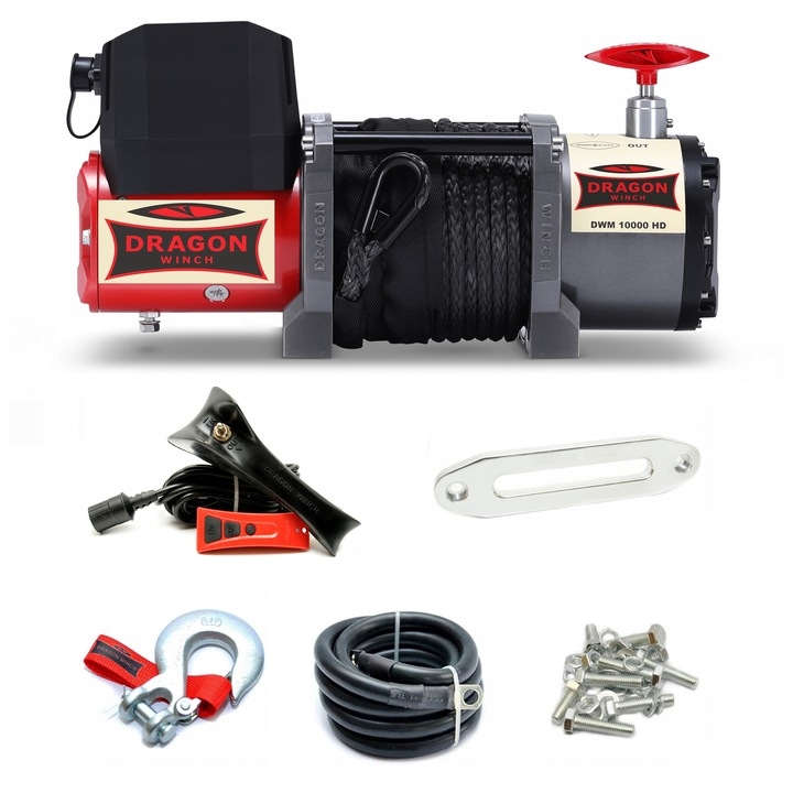 Dragon Winch Navijak Dwm 10000 Hd S Syntetika 12V 4,6T pre odťahové vozidlá