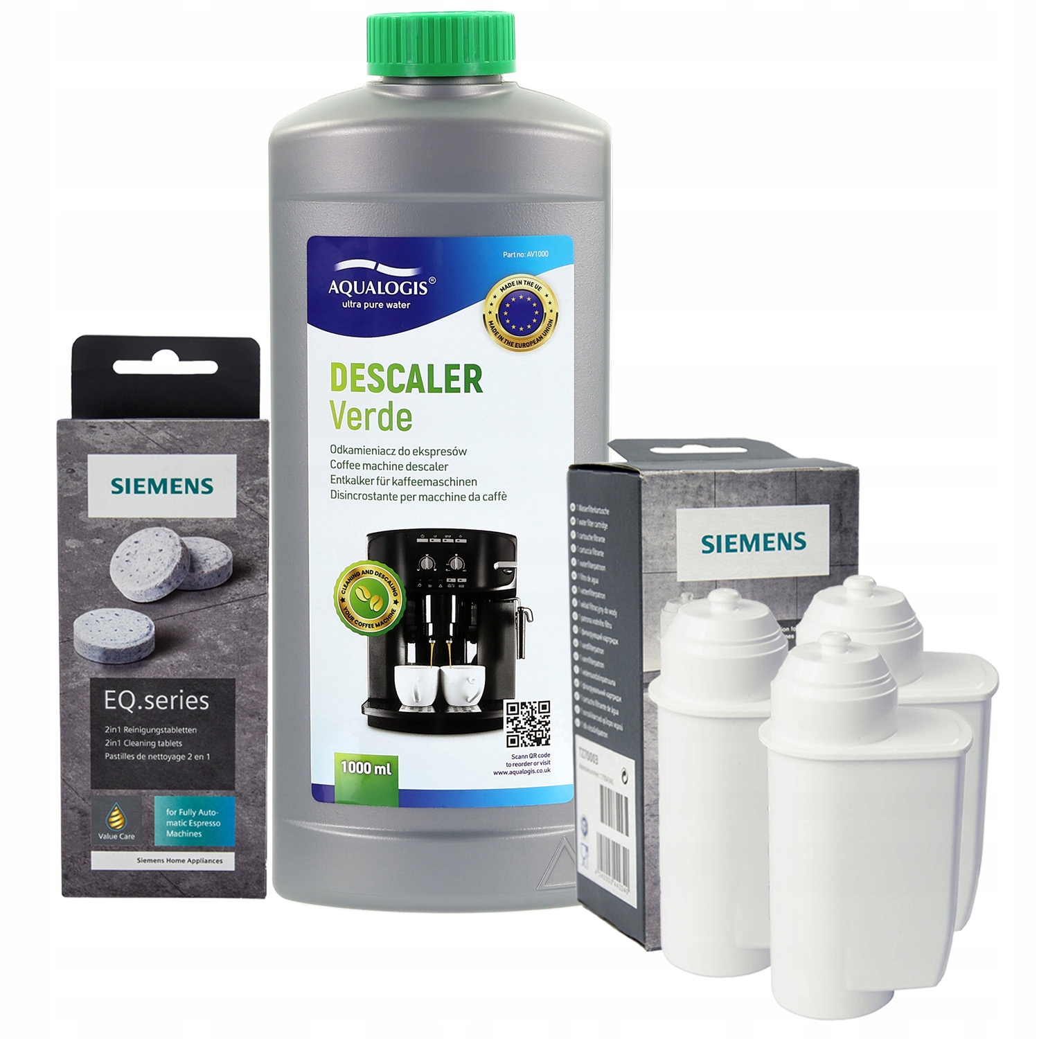 3x filtr Intenza TZ70003 pro kávovar odvápňovač 1 l tablety TZ80001