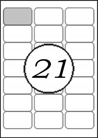 

Etykiety samoprzylepne 63,5x38,1mm 100ark A4 mat