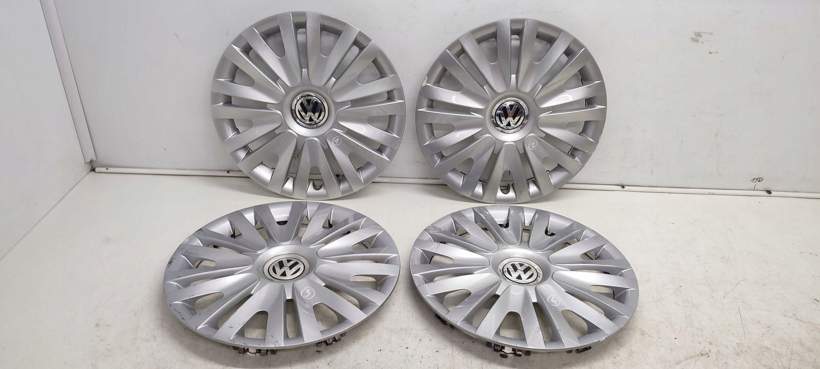 couvre/cache couvre roue komplet VW 15" cali