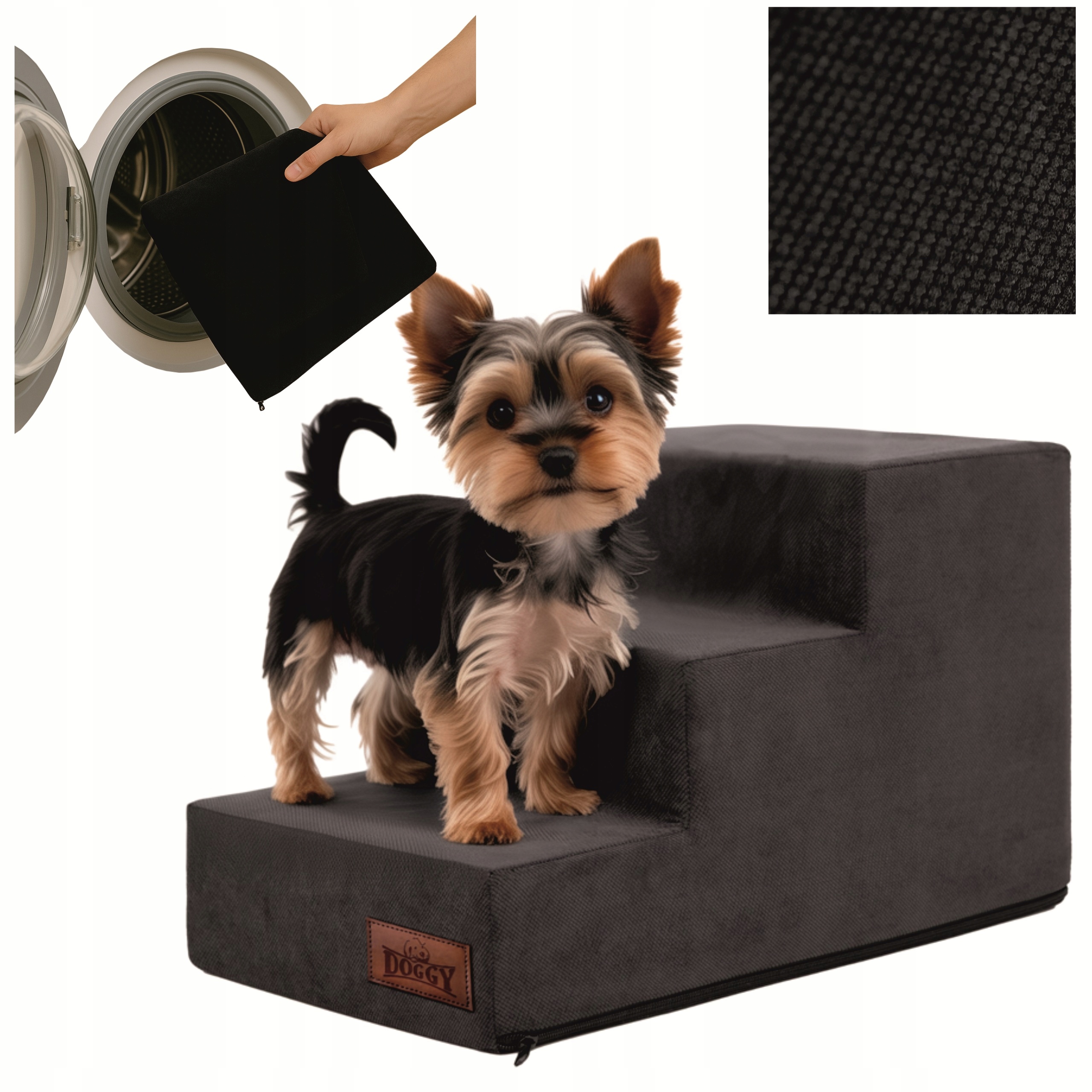 Schůdky Pro Psa Schody pro psy a kočky Rampa Protiskluzová, 3 stupně 30 cm