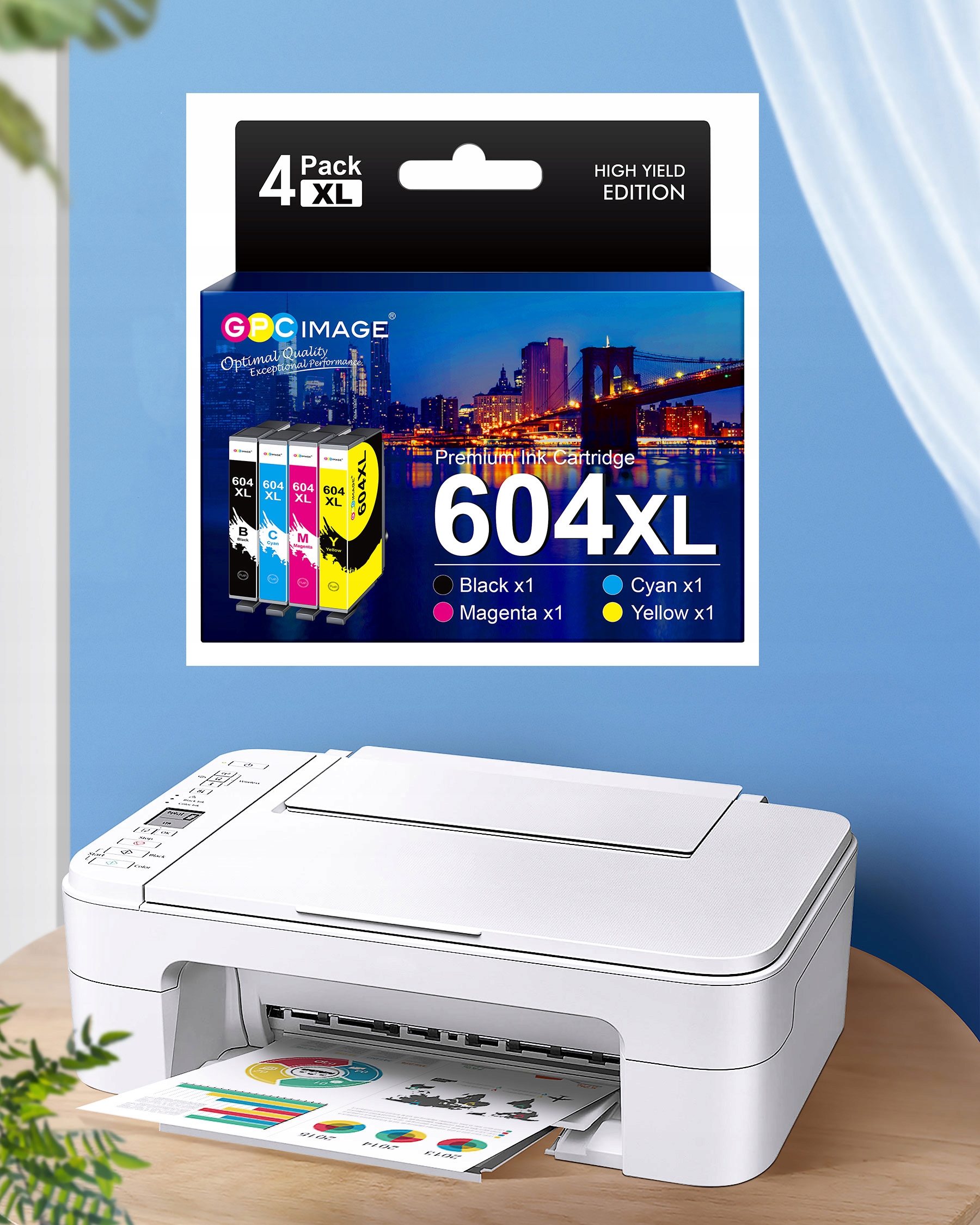 4 TUSZE 604XL DO Epson 604XL Pour Home XP-2200 XP-2205 XP-3205 XP-4200 EAN (GTIN) 6973135127024