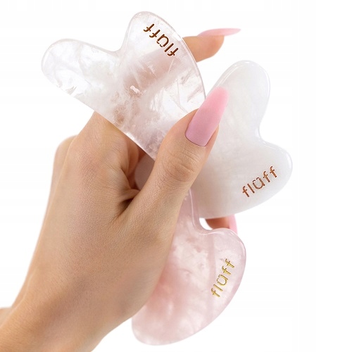 

Fluff Kamień Gua Sha do Masażu Twarzy Płytka Kwarc