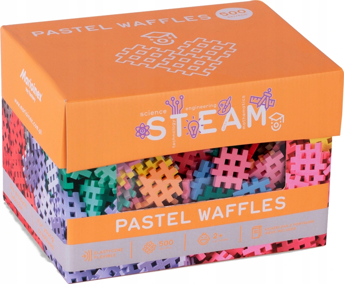 

Mini Wafle Pastel 500 Marioinex Pastelowe Waffle
