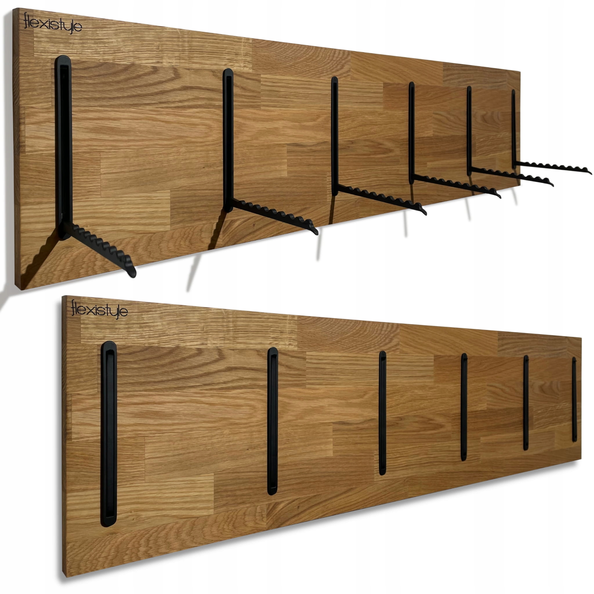 Nástěnný věšák na oblečení Dubový dřevěný 25x100 cm dubový do předsíně