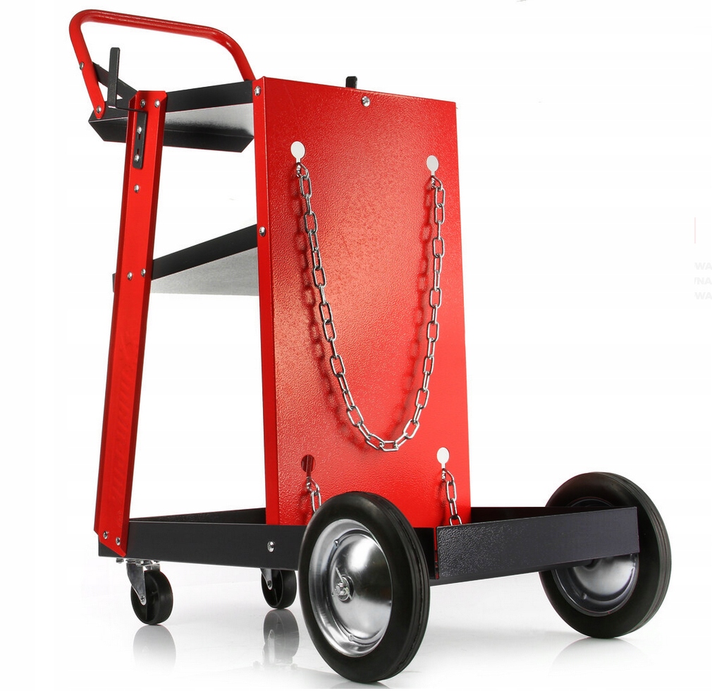 WÓZEK SPAWALNICZY DO SPAWAREK Z PÓŁKĄ MIEJSCEM NA BUTLĘ 3 PÓŁKI Stan opakowania oryginalne