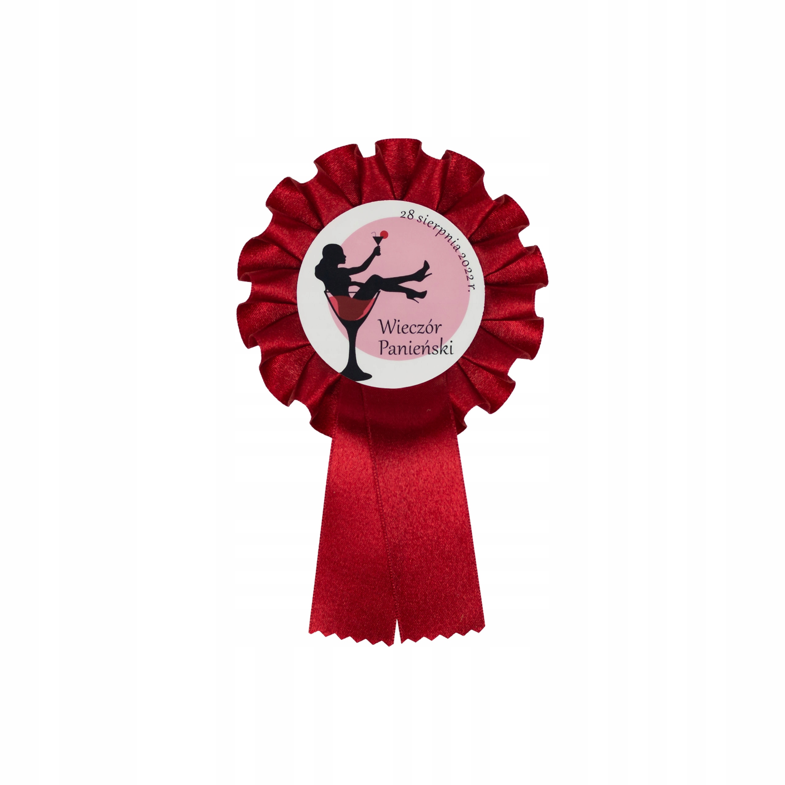 Kotylion na Wieczór Panieński - Bordowy