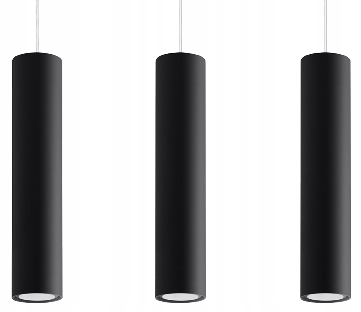 

Lagos 3 Lampa Sufitowa Wisząca Loft Zwis Czarny