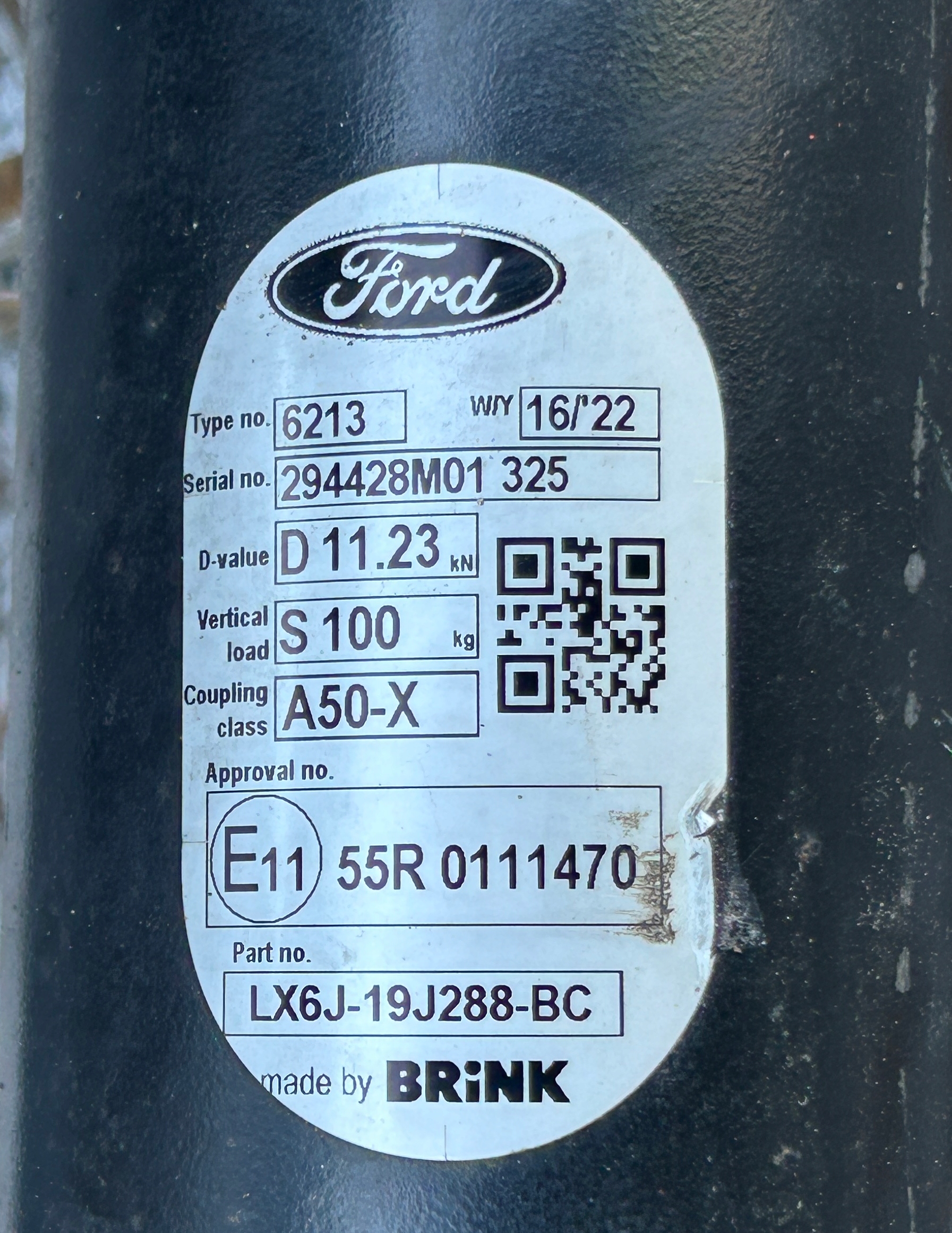 Gancio traino Originale FORD KUGA MK3 LX6J-19J288-BC