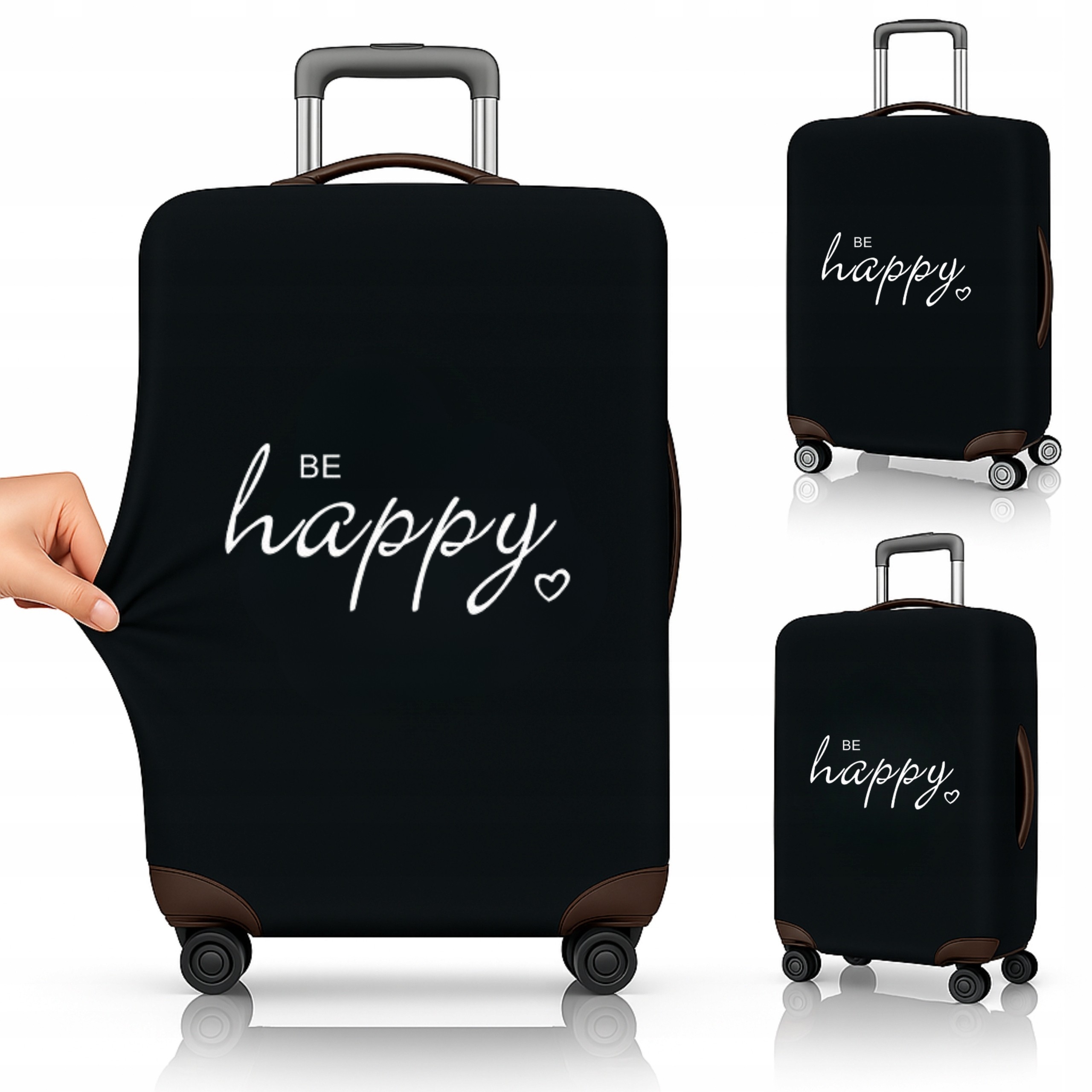 Pokrowiec Ochronny na Walizkę Podróżną Duża XL Etui Bagaż 80x55x35cm P9