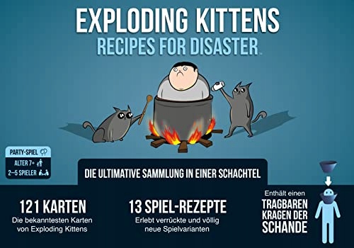 Exploding Kittens EXKD0022 Recipes for Disaster Game, Multicoloured, Colour Nazwa Exploding Kittens EXKD0022 Recipes for Disaster Game, Multicoloured, Colourful, 3, Sammelbox