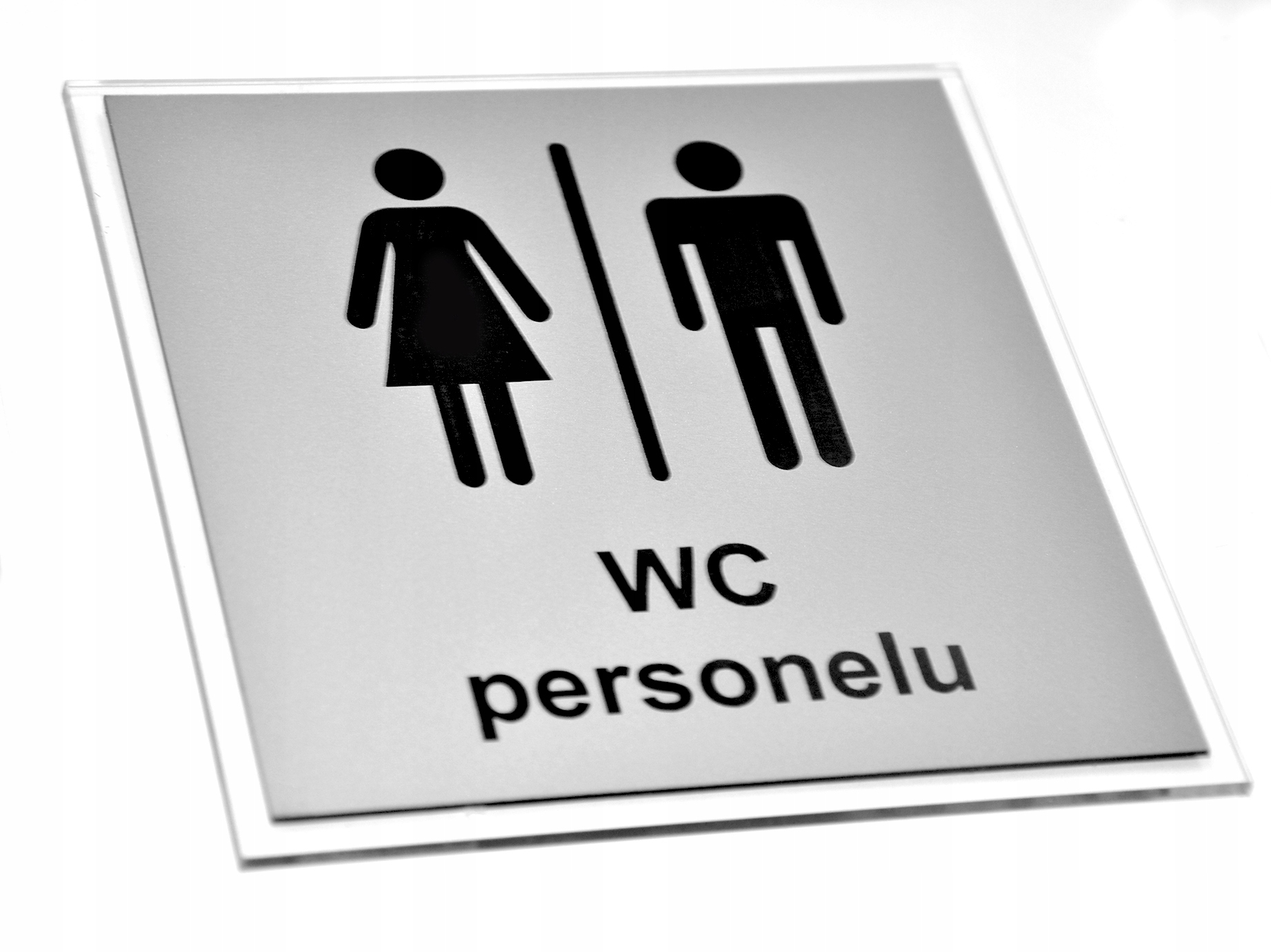 TABLICZKA, PIKTOGRAM WC, EXTRA 10 X 10 CM