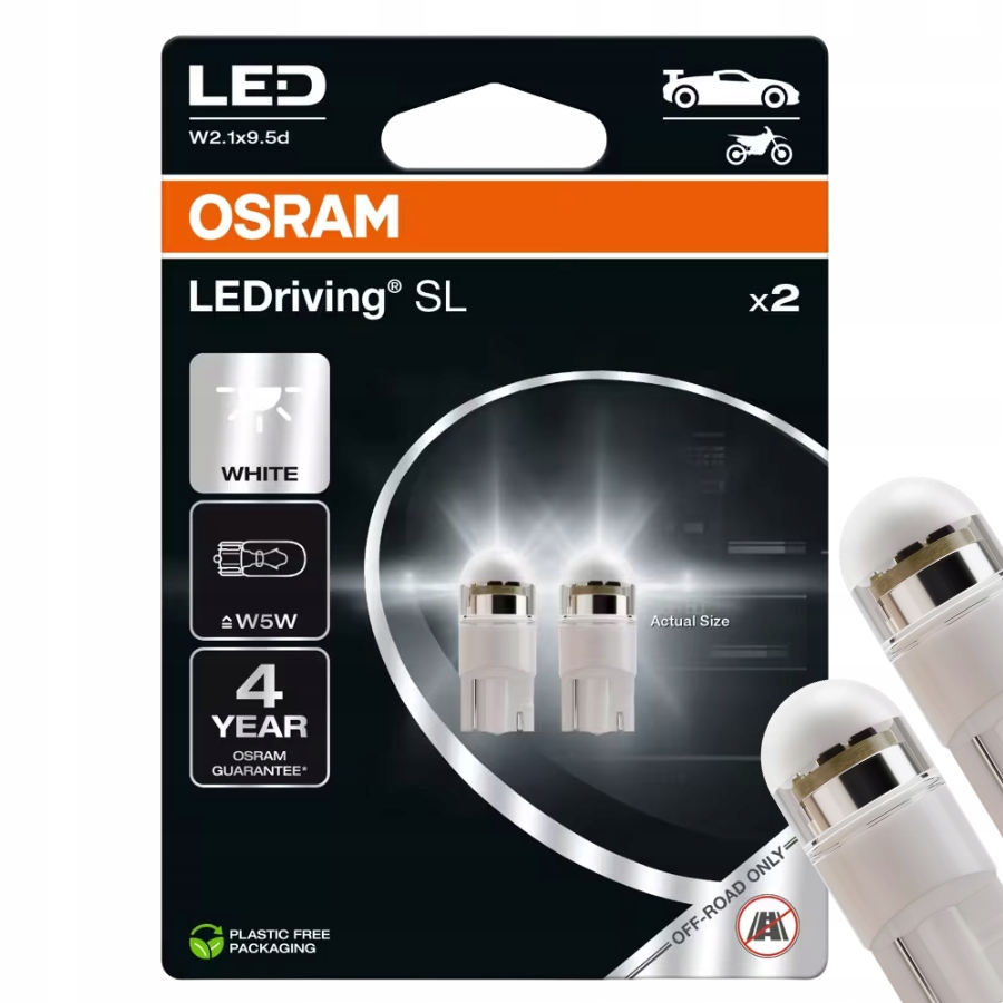 Żarówki Led W5W Osram LEDriving T10 5W5 12V 1W, 6000K