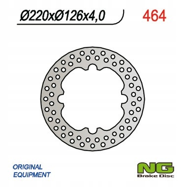 Ng Brzdový Kotúč Zadný Husqvarna Te/tc 99-12 (220X126X4)