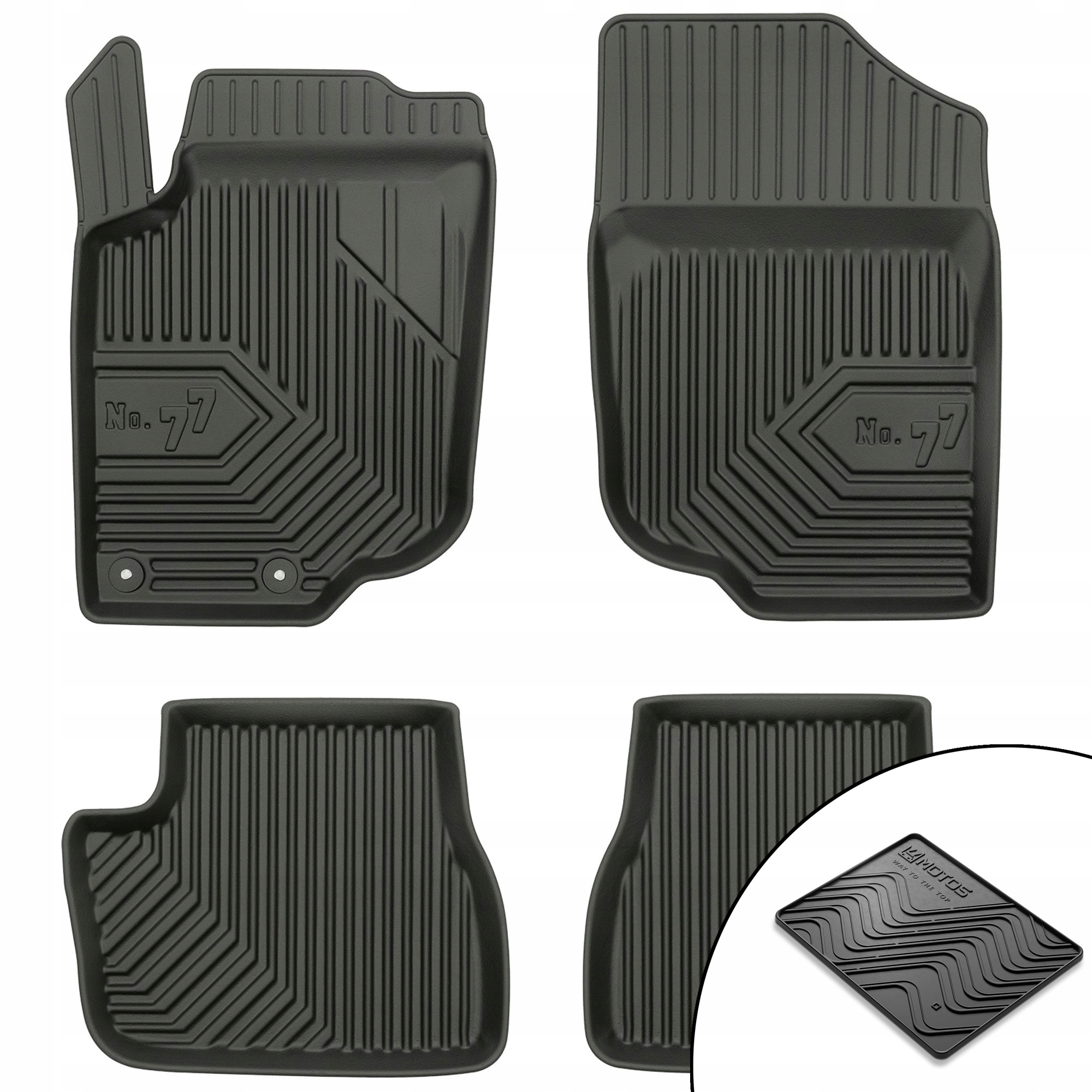 Dywaniki gumowe No.77 Peugeot 207 2006-2012 mata