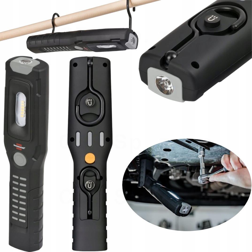 LAMPA AKUMULATOROWA PROFESJONALNA LED HL 500+120LM MOCNA LATARKA MAGNES HAK