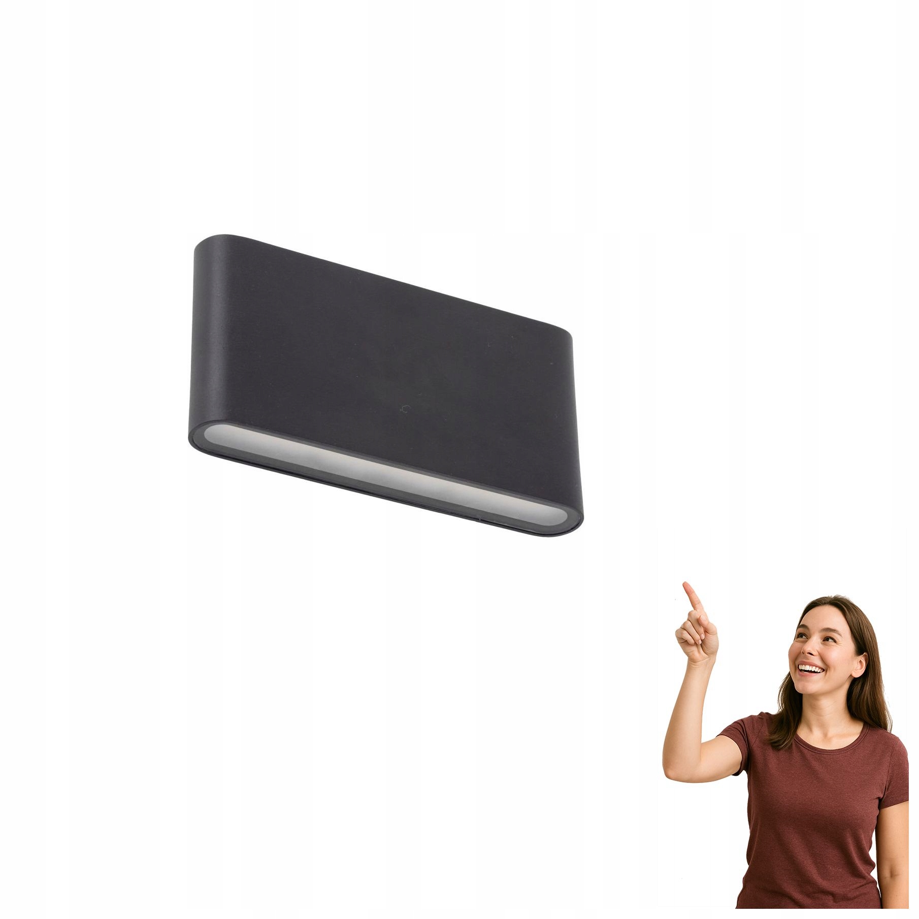 Led nástěnné svítidlo 5W IP54 Arwena M Black 18185 Tk Lighting