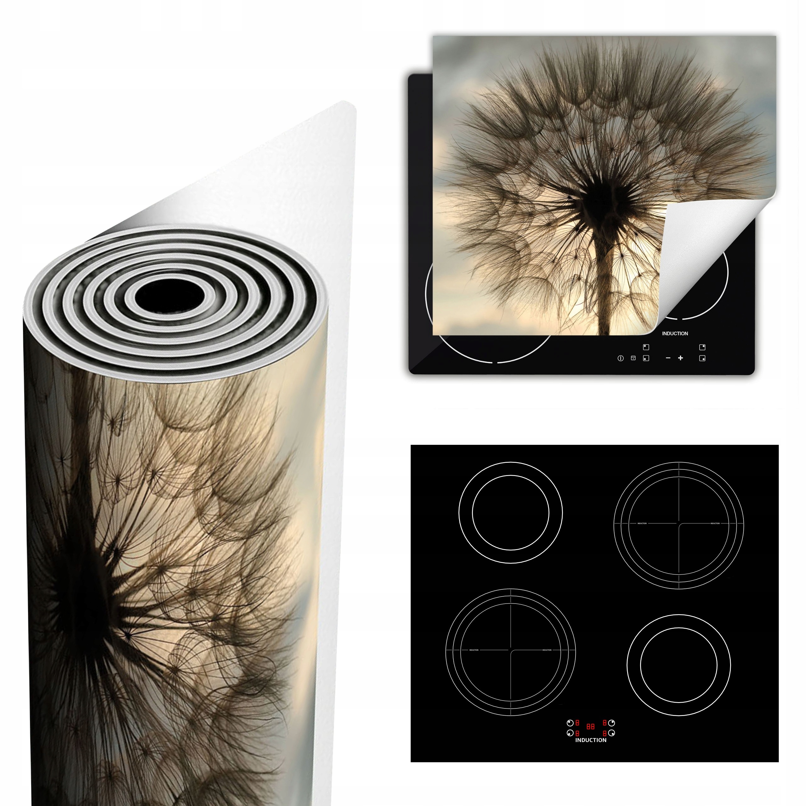 Ochranná Podložka Na Sporák Má Více Místa 60x52 květin