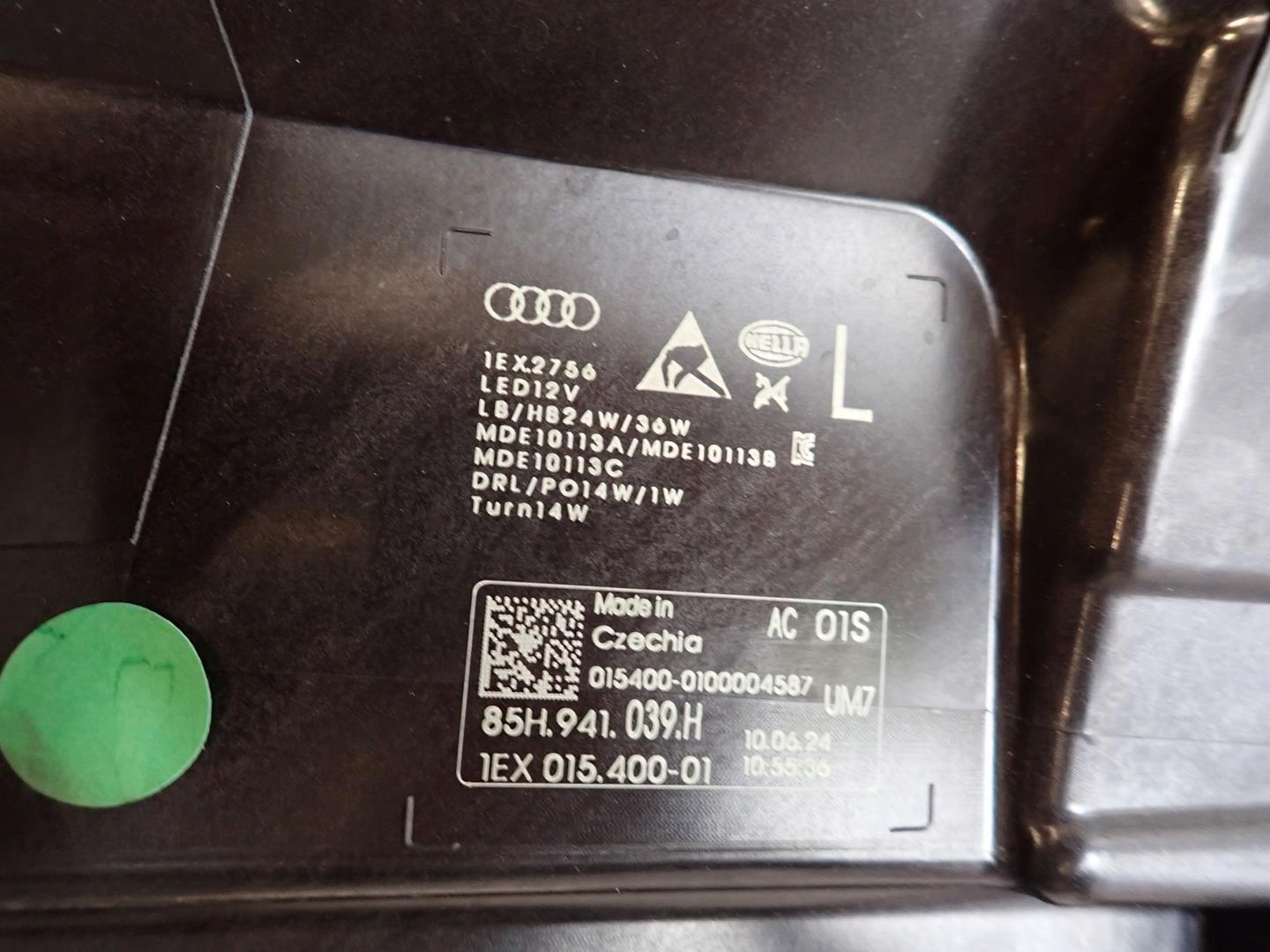 light front front left AUDI Q6 E-TRON FULL LED 85H941039H
