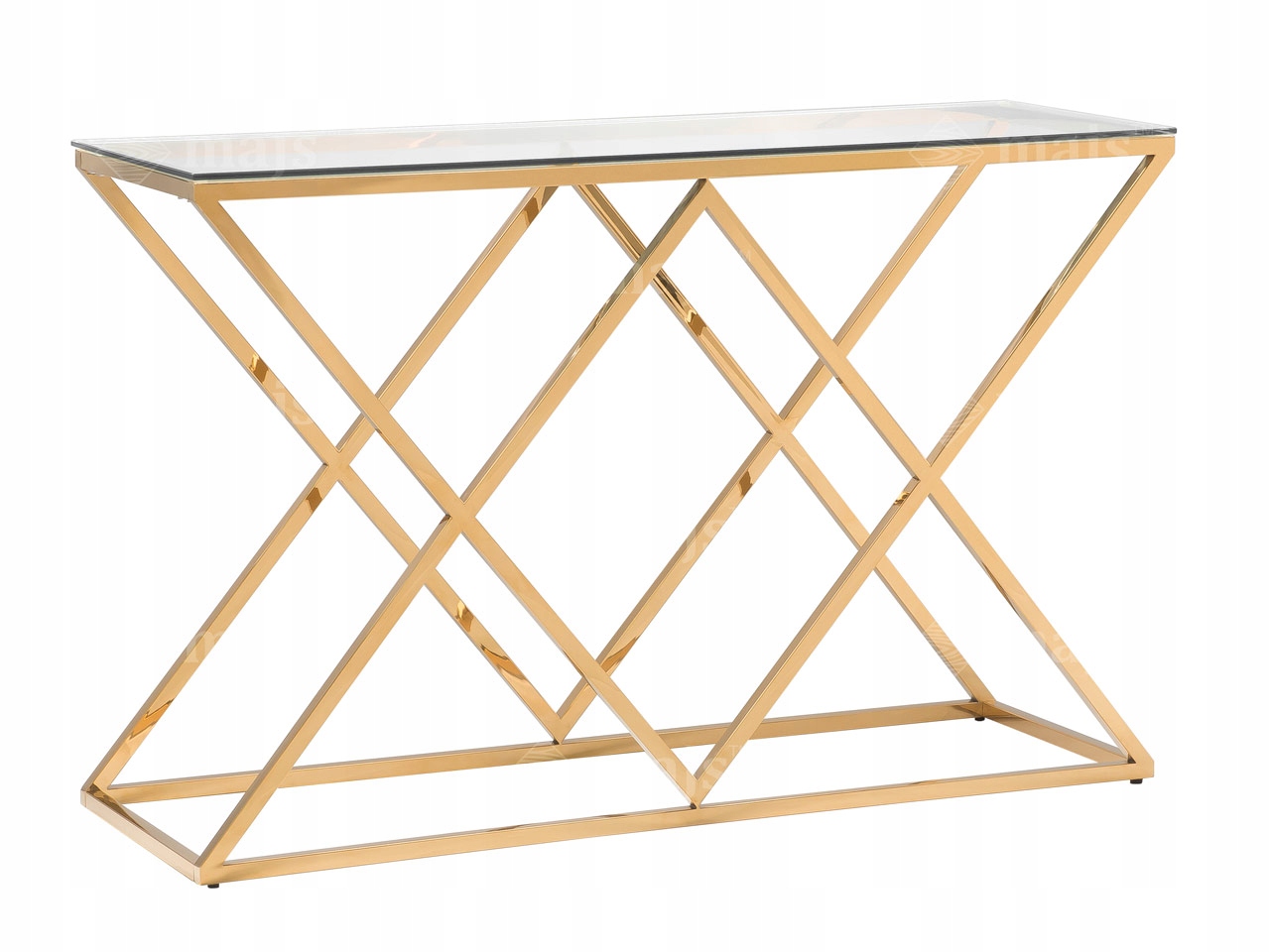 

Złota Metalowa Konsola 120x40CM Loft
