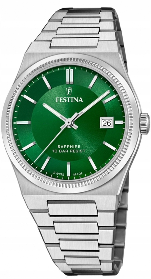 Zegarek męski Festina 20034/3 zielony klasyczny