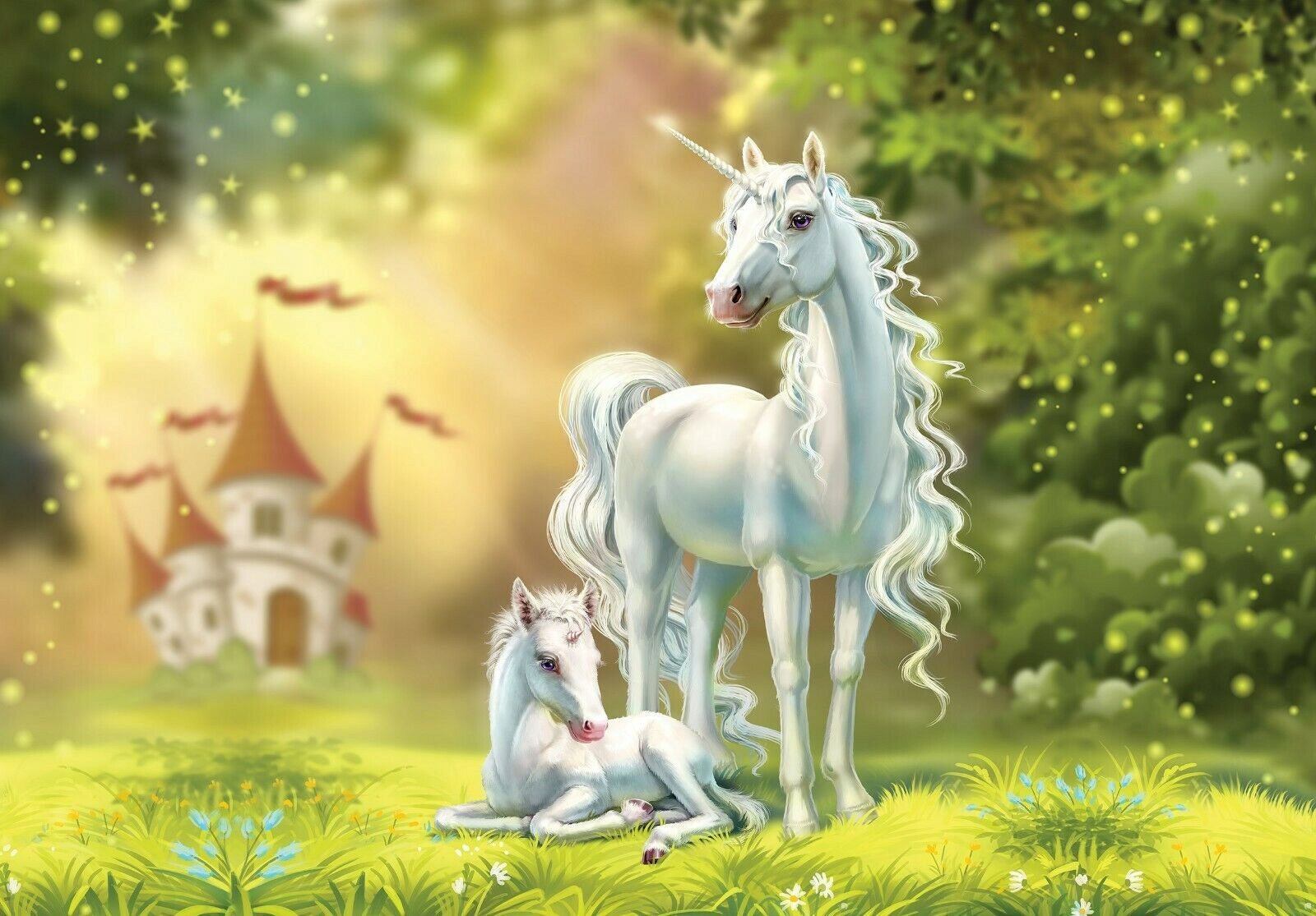 

Fototapeta Jednorożce Dziewczynka Fantasy 416x254