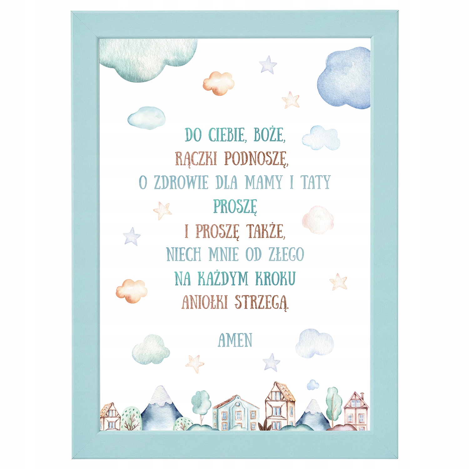 

Modlitwa w ramce urodziny chrzest