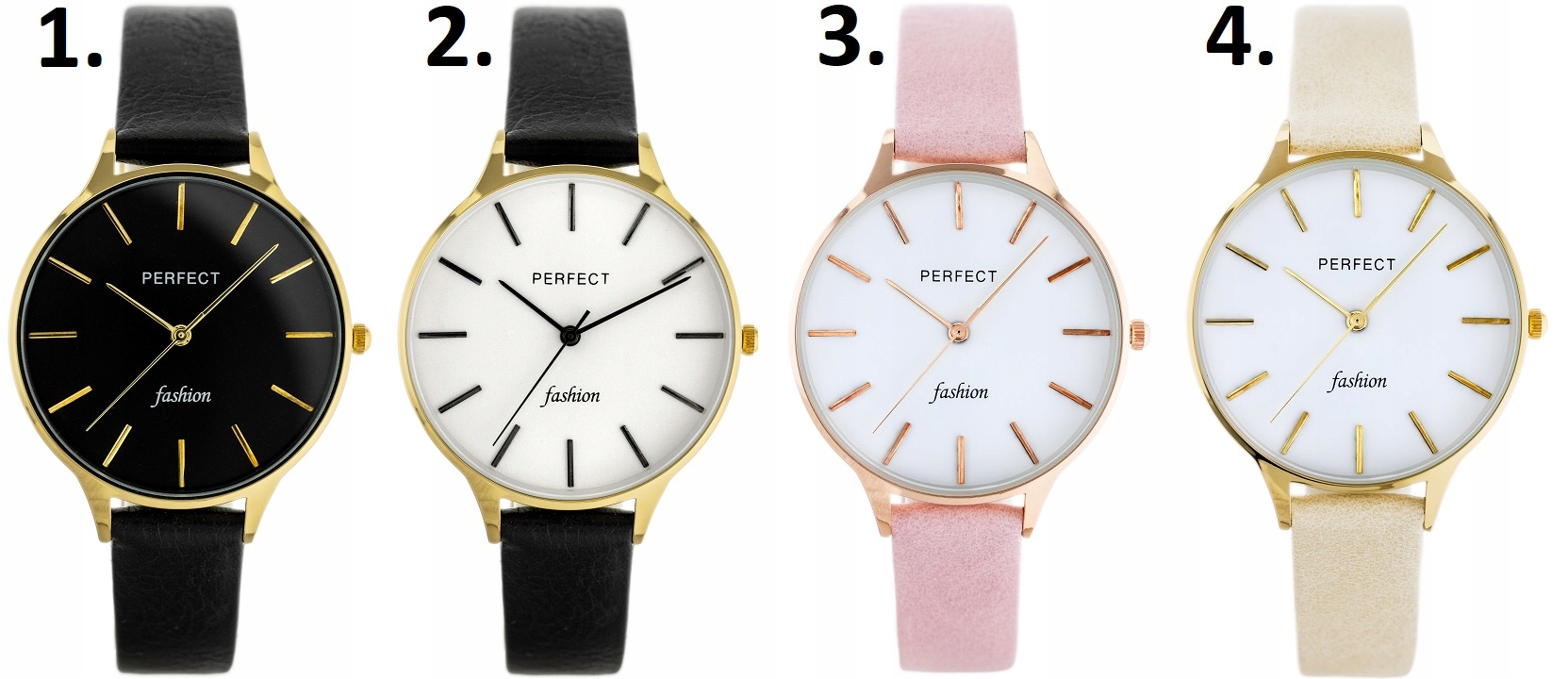 ZEGAREK DAMSKI PERFECT ARIS +BOX +GRAWER klasyczny pasek czarny Marka Perfect