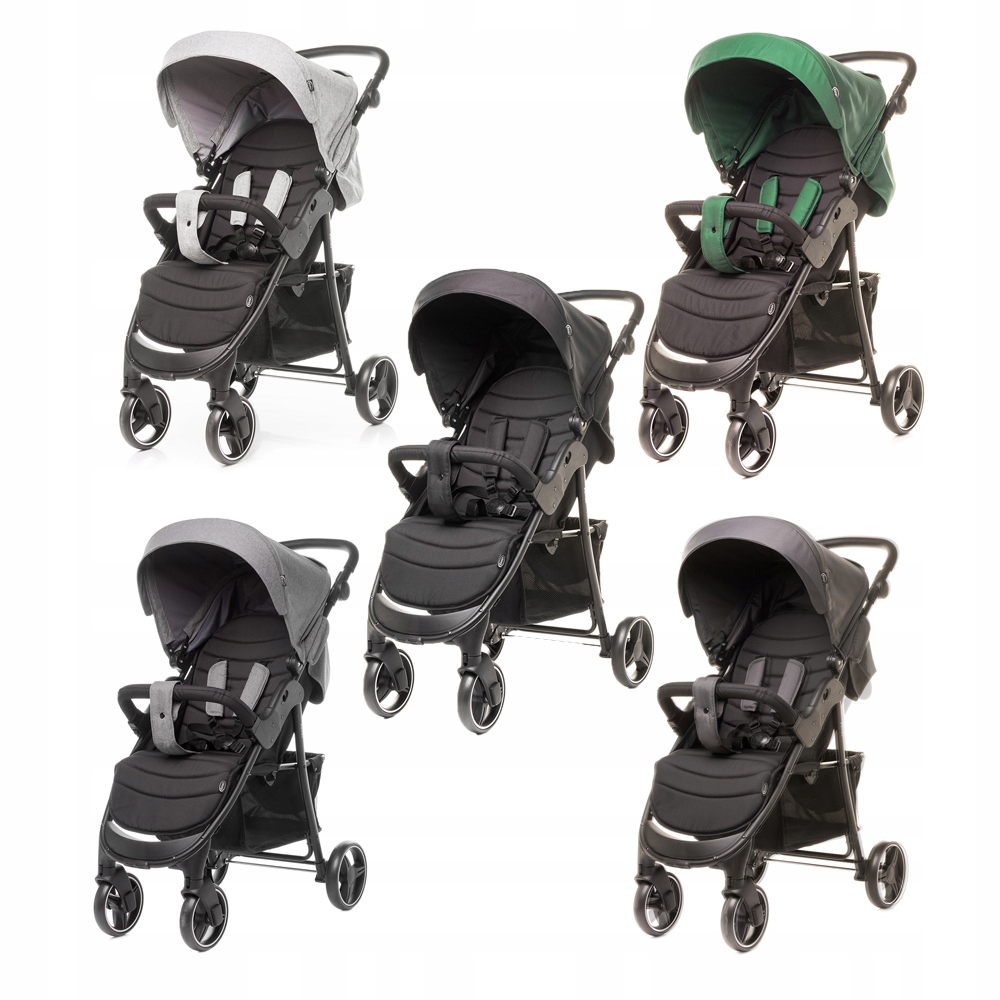 Wózek Spacerowy 4Baby RAPID| Melange GREY Kolor Odcienie szarości i srebra