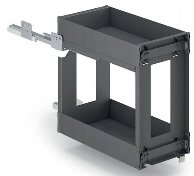 Cargo mini 50 Hyper 8102Y Antracyt pełne dno Inoxa