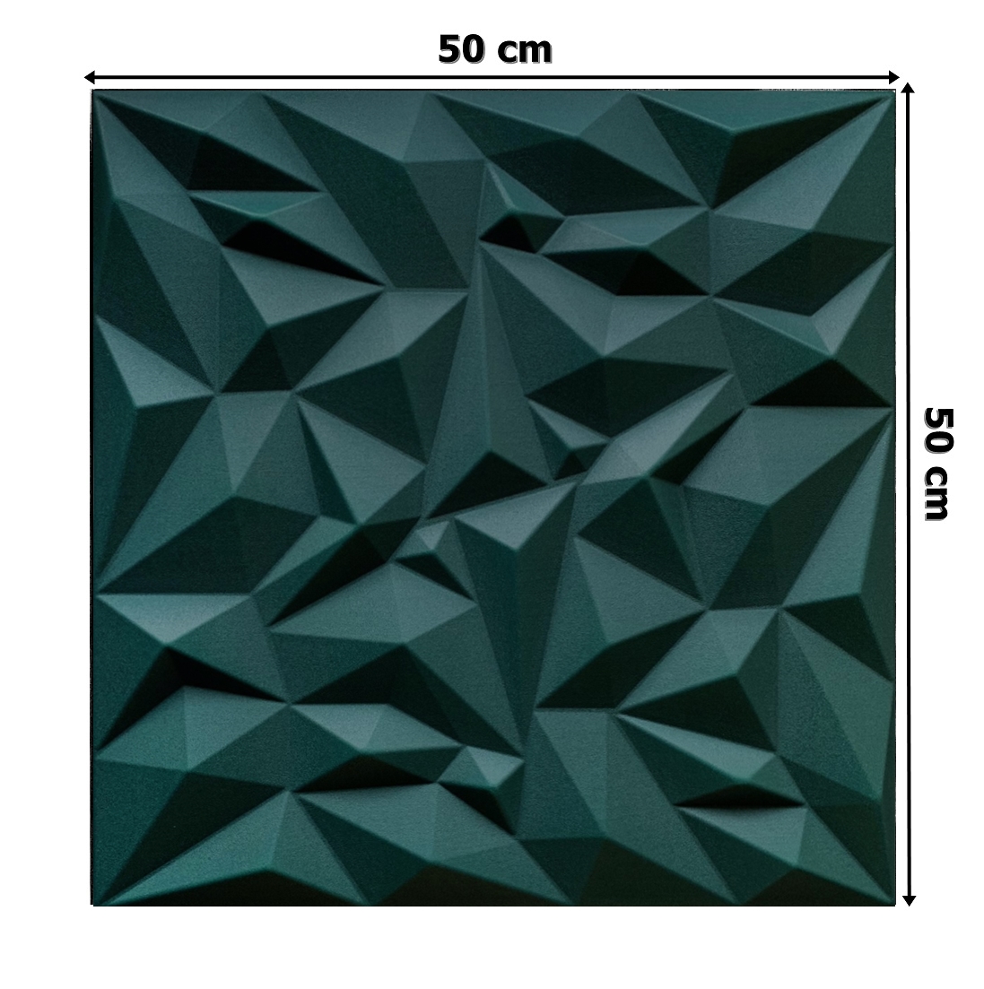 Panele ścienne AMETYST jak skała butelkowa zieleń Marka Decoimpex